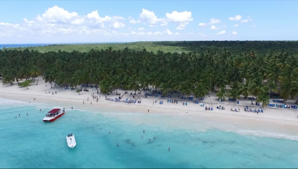 Vista aérea Isla Saona